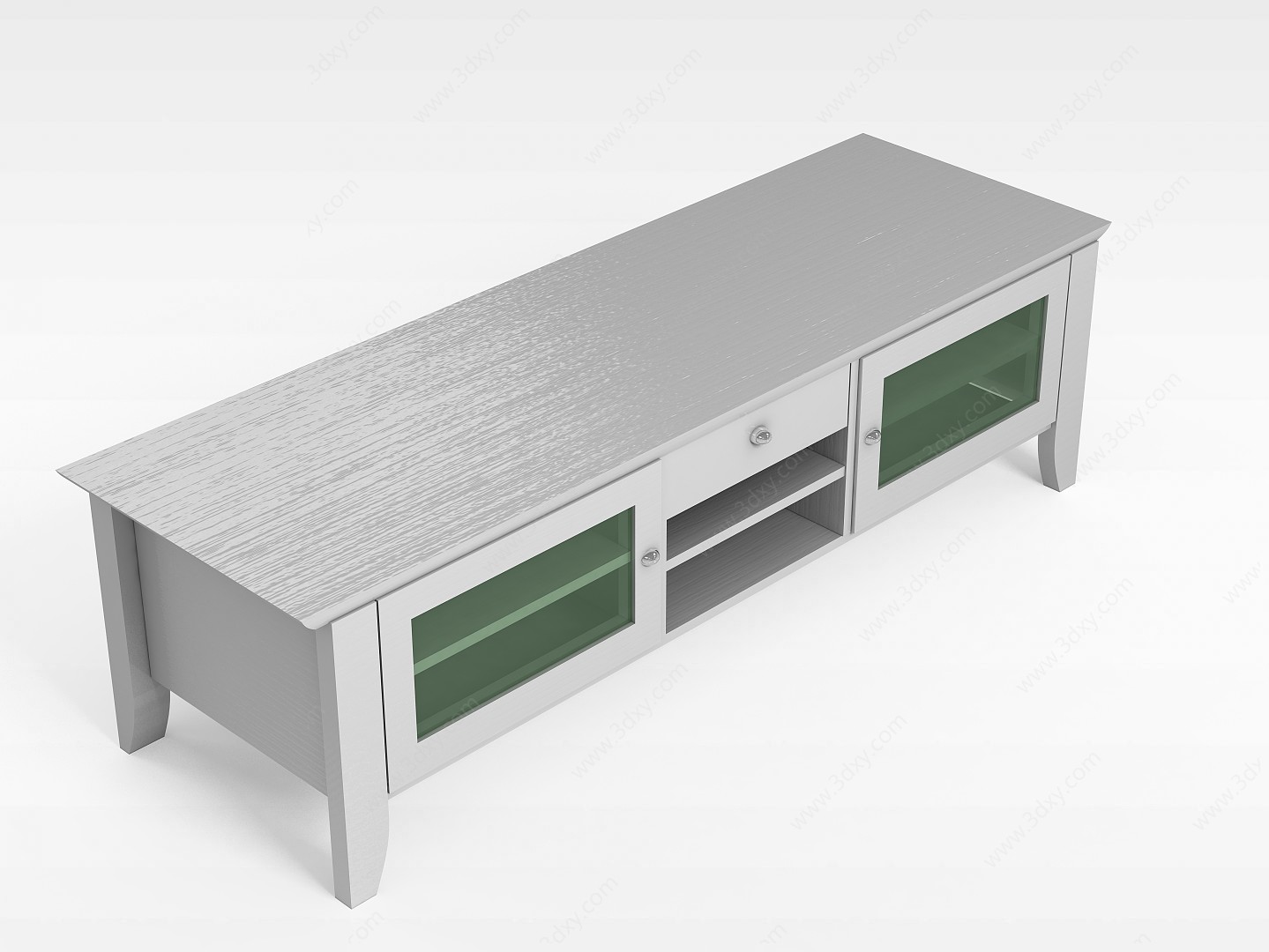 长方形电视柜3D模型