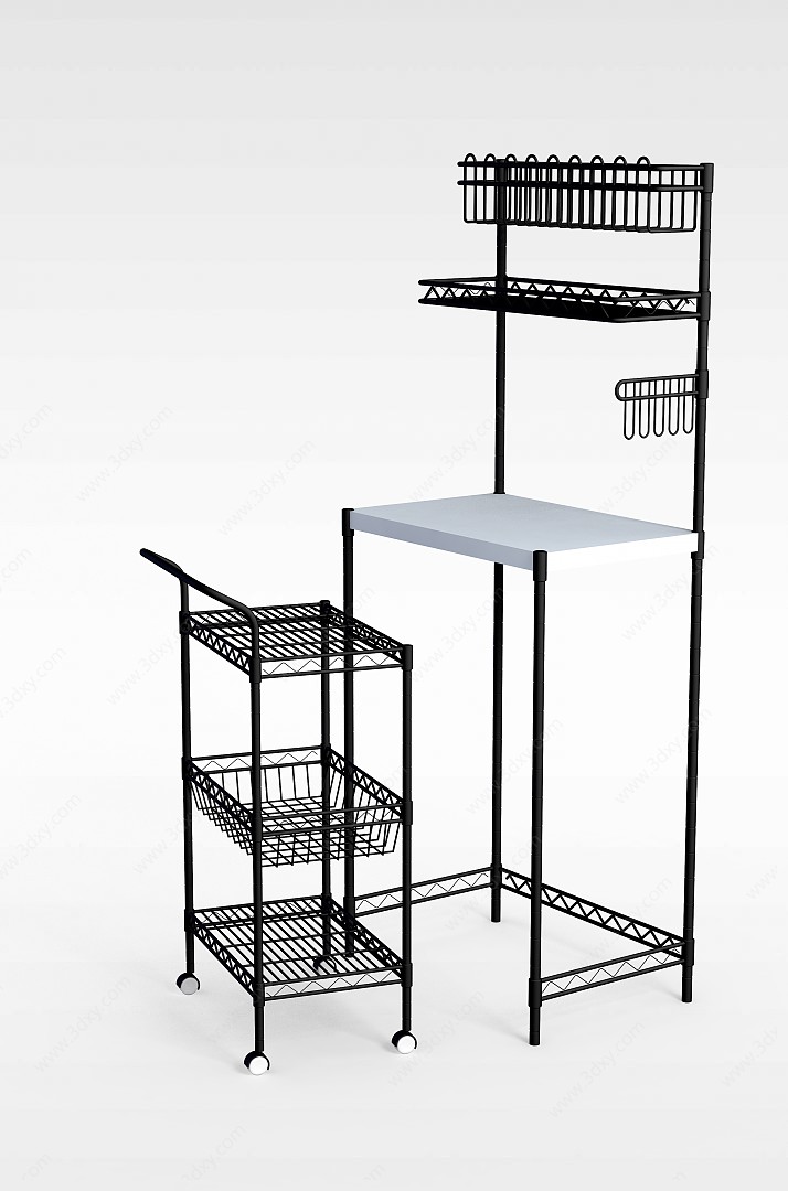 简约置物架3D模型