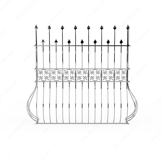 欧式栅栏3D模型