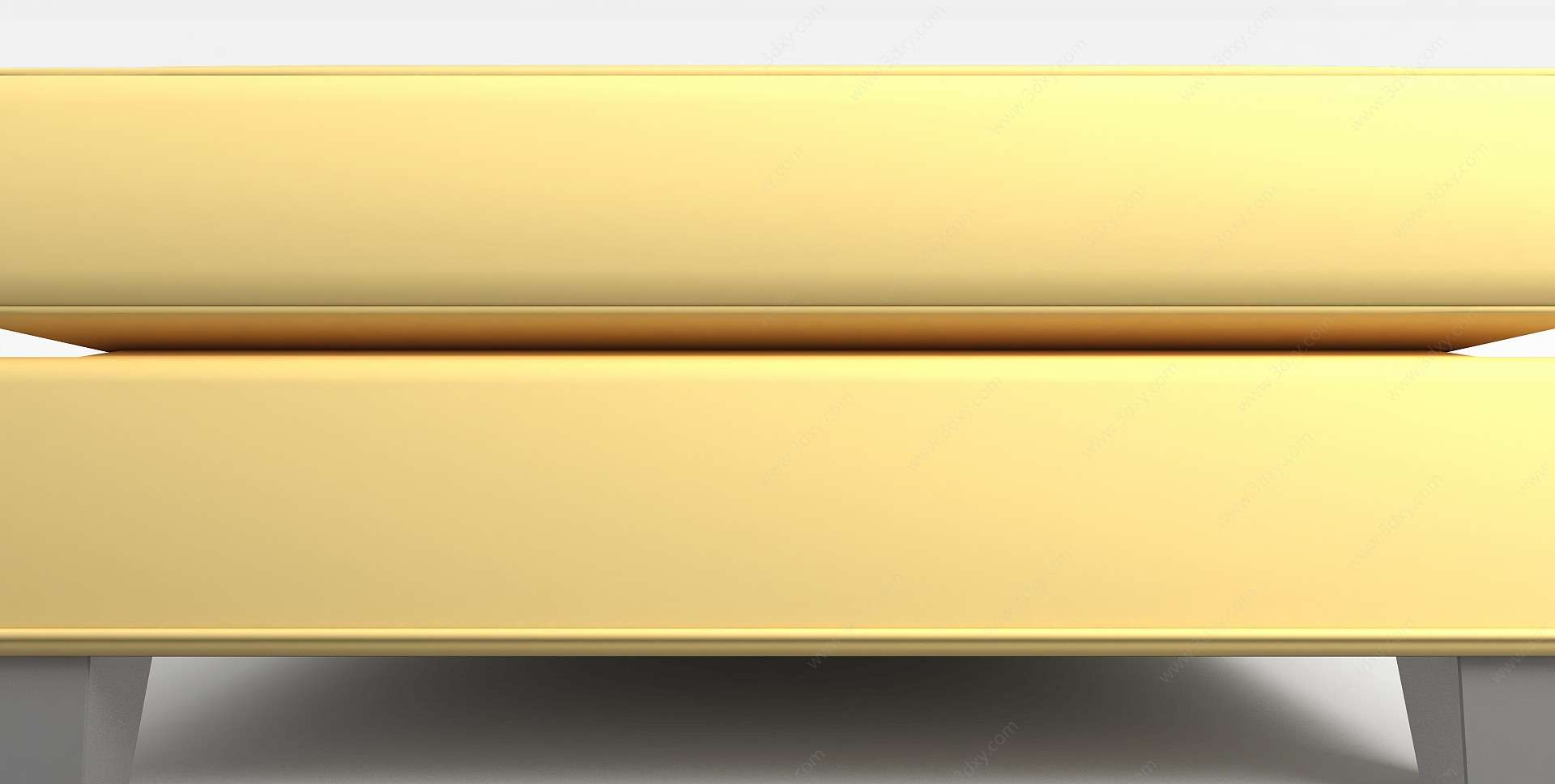 黄色沙发凳3D模型