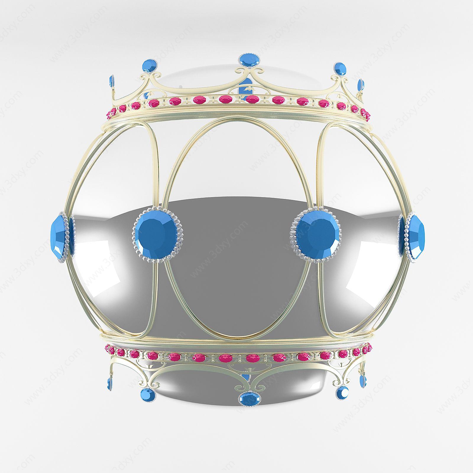 美式蹦蹦床3D模型