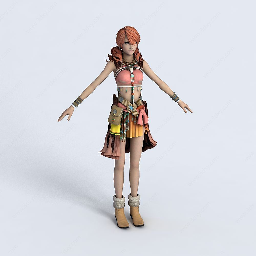 CG女生人物3D模型