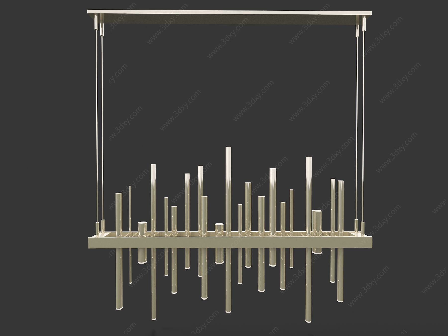 现代水晶吊灯3D模型