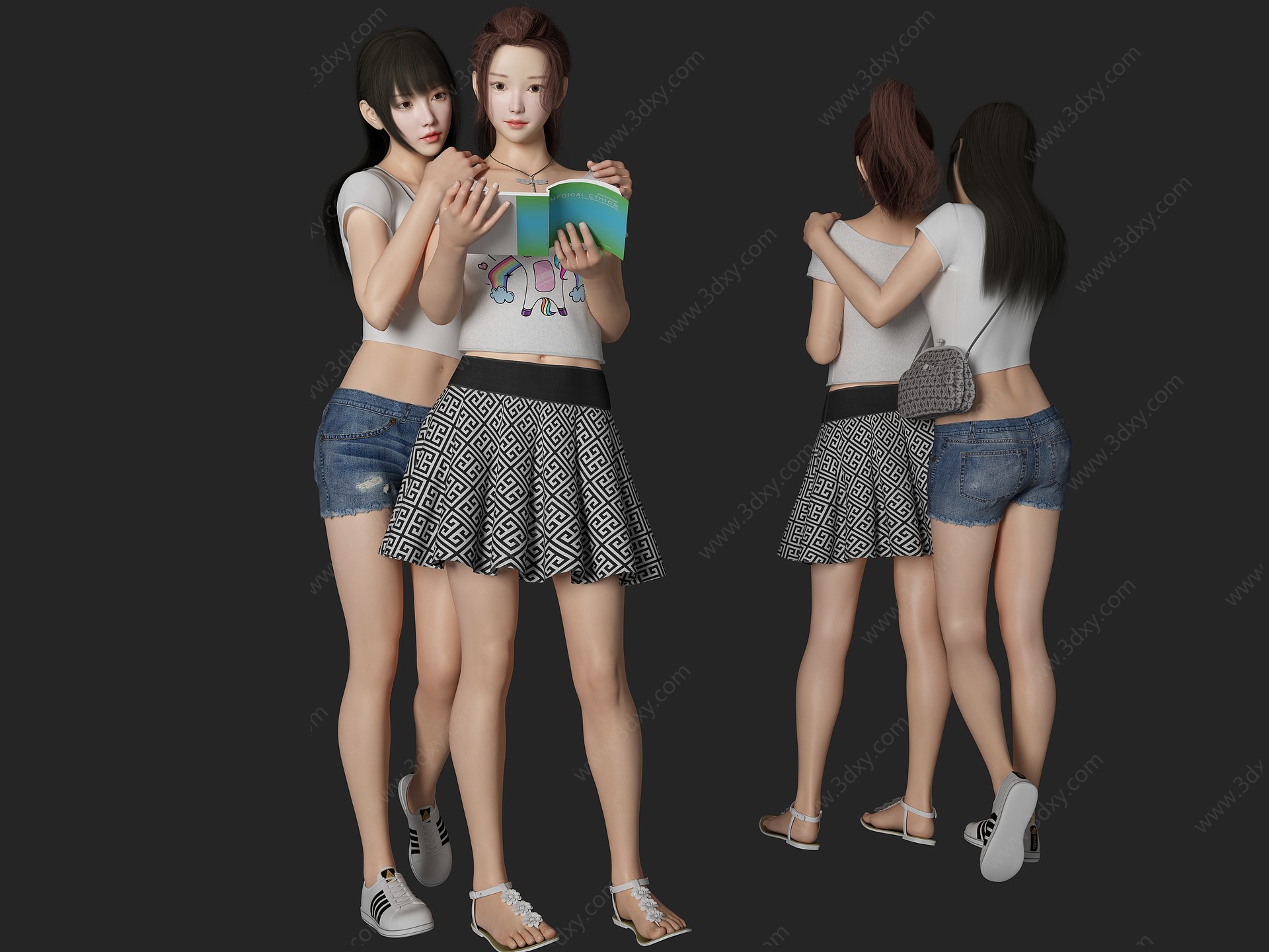 美女人物3D模型