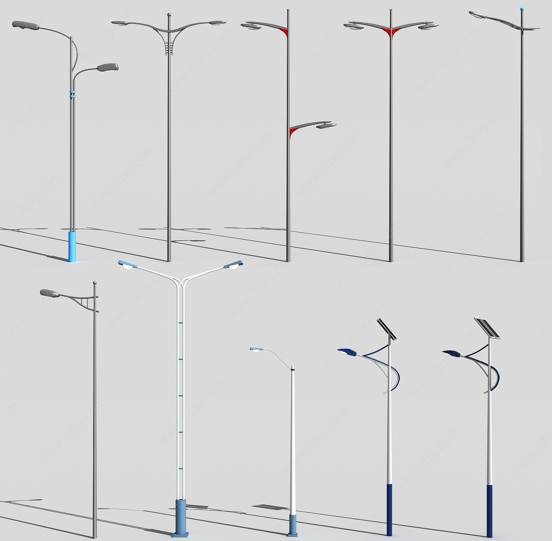 现代路灯景观灯3D模型