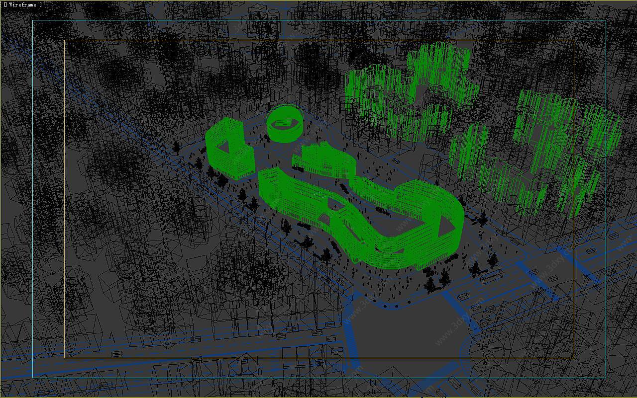 现代商业建筑3D模型