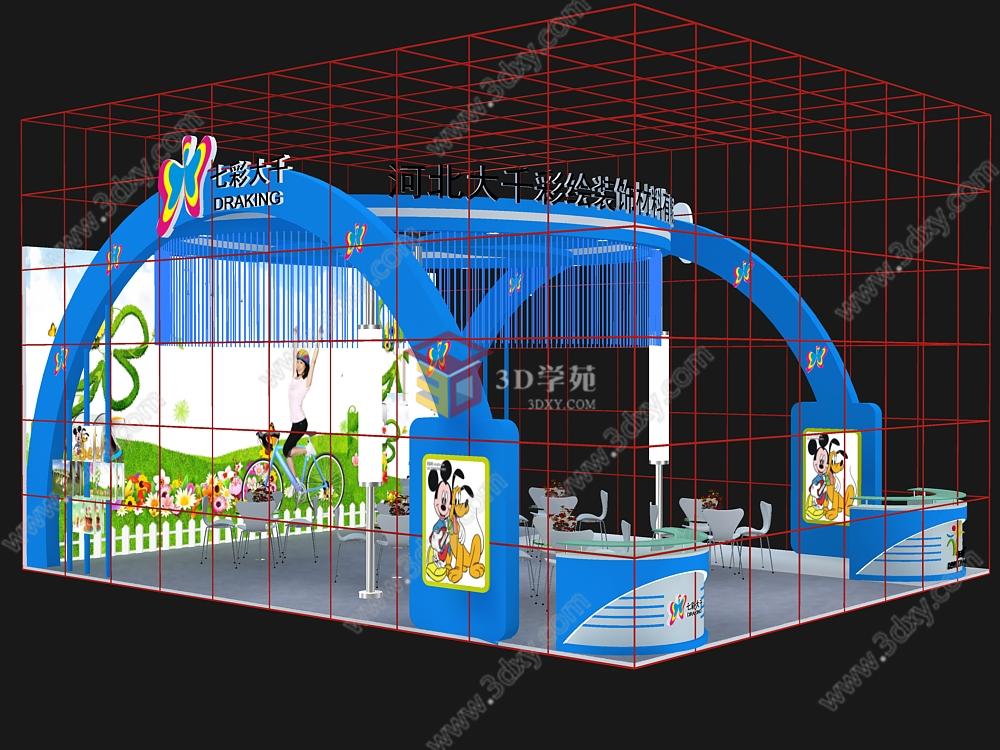 七彩大千3D模型