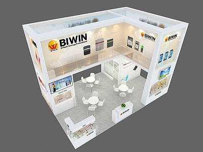 BIWIN展台展览模型