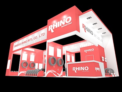 RHINO轮胎展厅展览模型