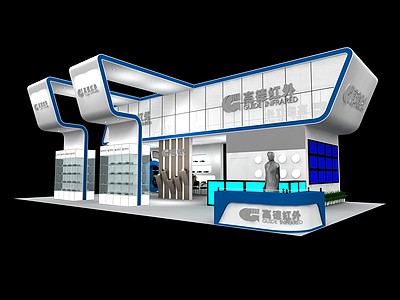 高德红外科技展厅展览模型