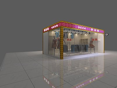 服装店展览模型