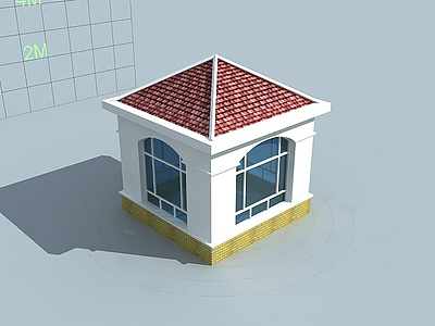 门卫小屋模型3d模型