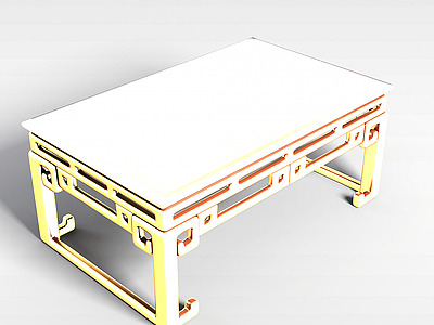 中式茶几模型3d模型