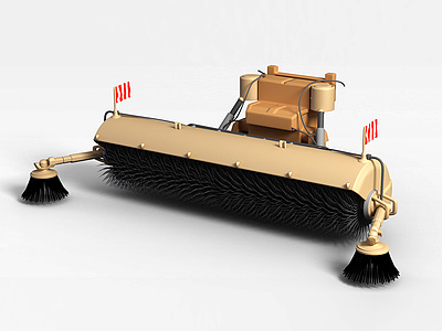 3d清洁垃圾车模型