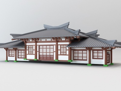 3d中式古建筑模型