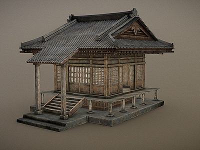 3d中式古建筑模型