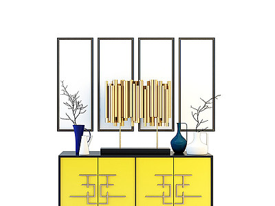 3d装饰柜模型