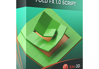 FoldFX v1.0插件3DS MAX多边形物体三维翻转折叠动画工具