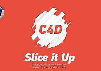 C4D插件：碎片切割插件 + 使用教程 Rendertom Slice It Up v1.2.2