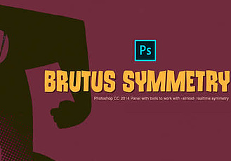 PS插件-实时镜像对称辅助插件 AD Brutus Symmetry v1.7 For Photoshop Win/Mac