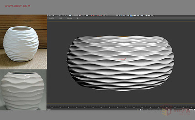 【建模技巧】如何用3DMAX制作简单的波浪纹造型花盆
