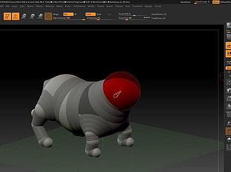 Q版老虎3D静帧作品制作过程